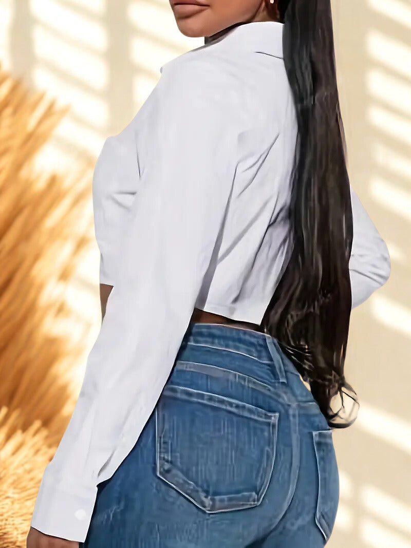 Camisa Blanca Cropped