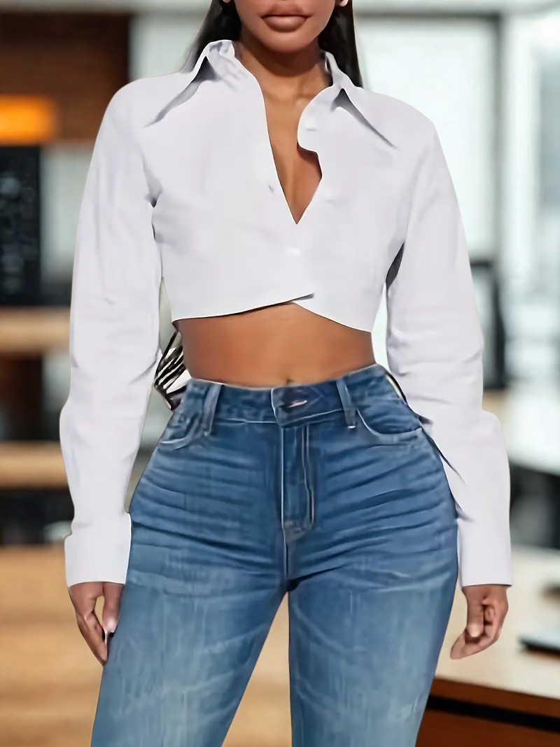 Camisa Blanca Cropped